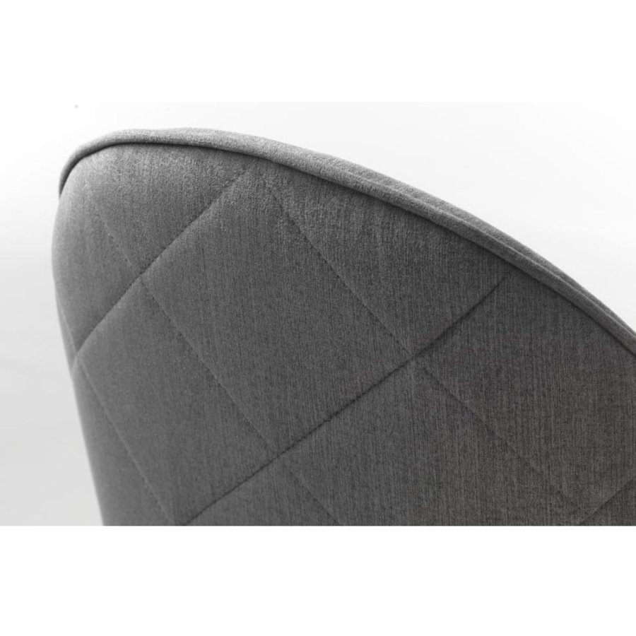 UNIQUE FURNITURE Minto spisebordsstol, m. armln - gr polyester og sort metal