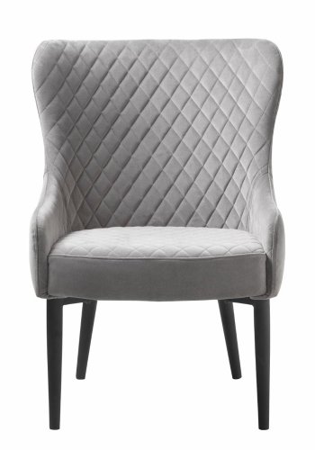 UNIQUE FURNITURE Ottowa loungestol - gr fljl og sort metal