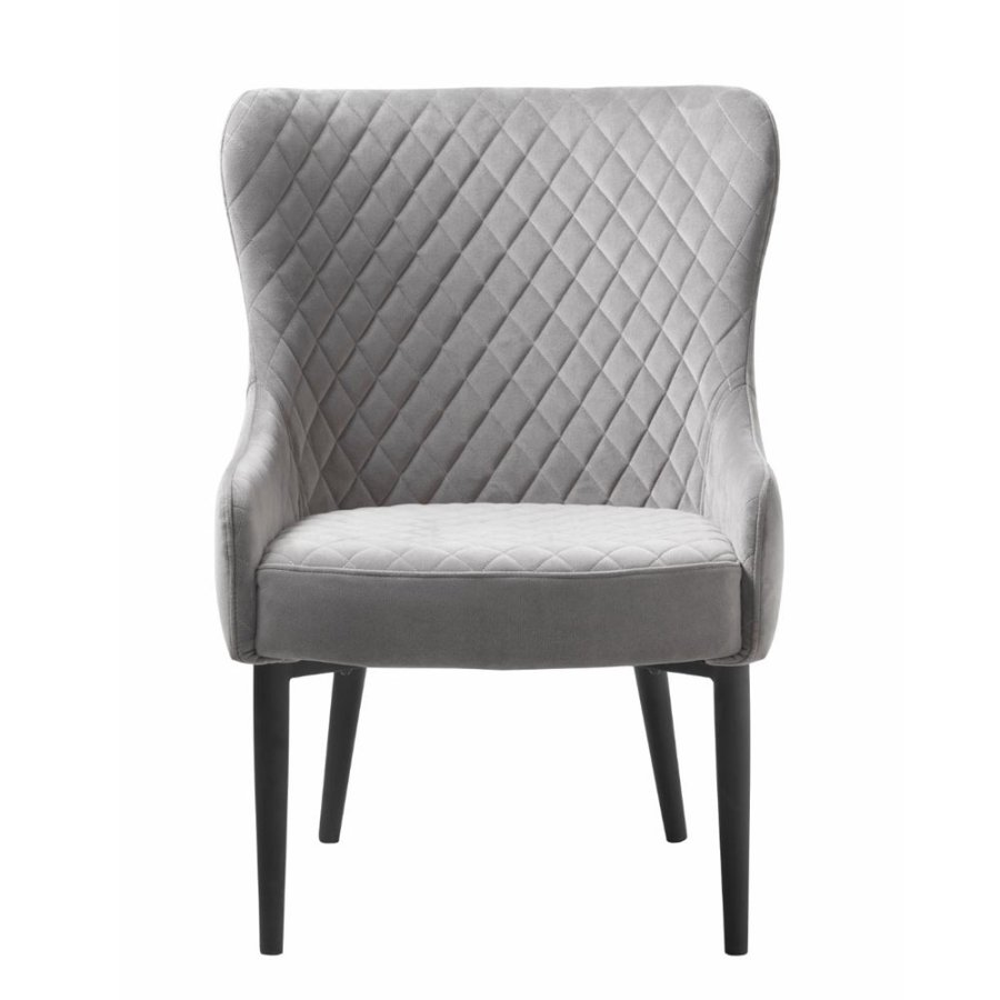 UNIQUE FURNITURE Ottowa loungestol - gr fljl og sort metal