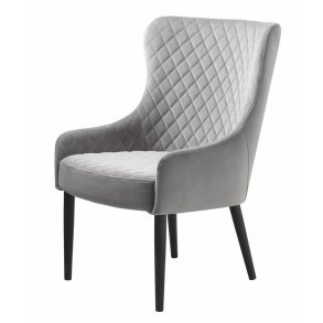 UNIQUE FURNITURE Ottowa loungestol - gr fljl og sort metal