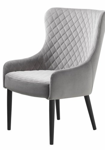 UNIQUE FURNITURE Ottowa loungestol - gr fljl og sort metal