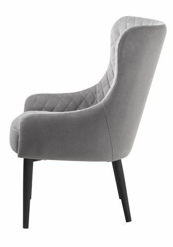 UNIQUE FURNITURE Ottowa loungestol - gr fljl og sort metal