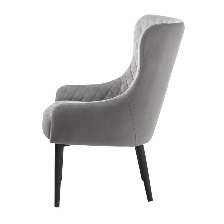 UNIQUE FURNITURE Ottowa loungestol - gr fljl og sort metal