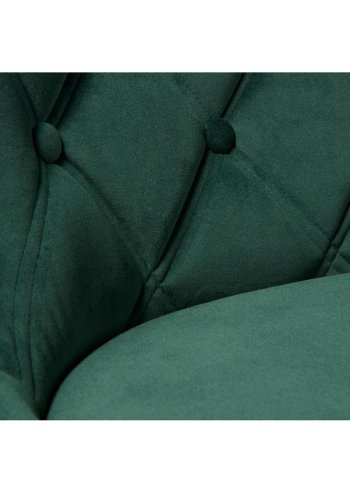 UNIQUE FURNITURE Granby spisebordsstol - grn fljl og sort metal????