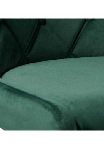 UNIQUE FURNITURE Granby spisebordsstol - grn fljl og sort metal????