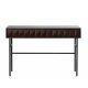 UNIQUE FURNITURE Latina konsolbord, m. 2 skuffer - espresso eg og sort metal (117x39)