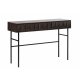 UNIQUE FURNITURE Latina konsolbord, m. 2 skuffer - espresso eg og sort metal (117x39)