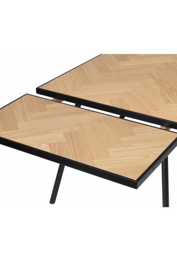 UNIQUE FURNITURE Calvi sildeben tillgsplade, rektangulr - natur eg (45x90)