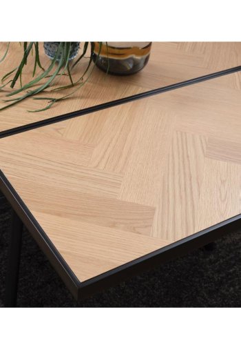 UNIQUE FURNITURE Calvi sildeben tillgsplade, rektangulr - natur eg (45x90)