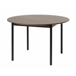 UNIQUE FURNITURE Latina spisebord, rund - espresso eg og sort metal (120)
