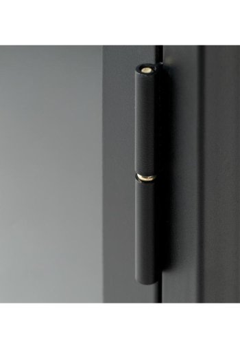 UNIQUE FURNITURE Carmel TV-bord, m. 3 lger - glas og sort metal (132x40,3)