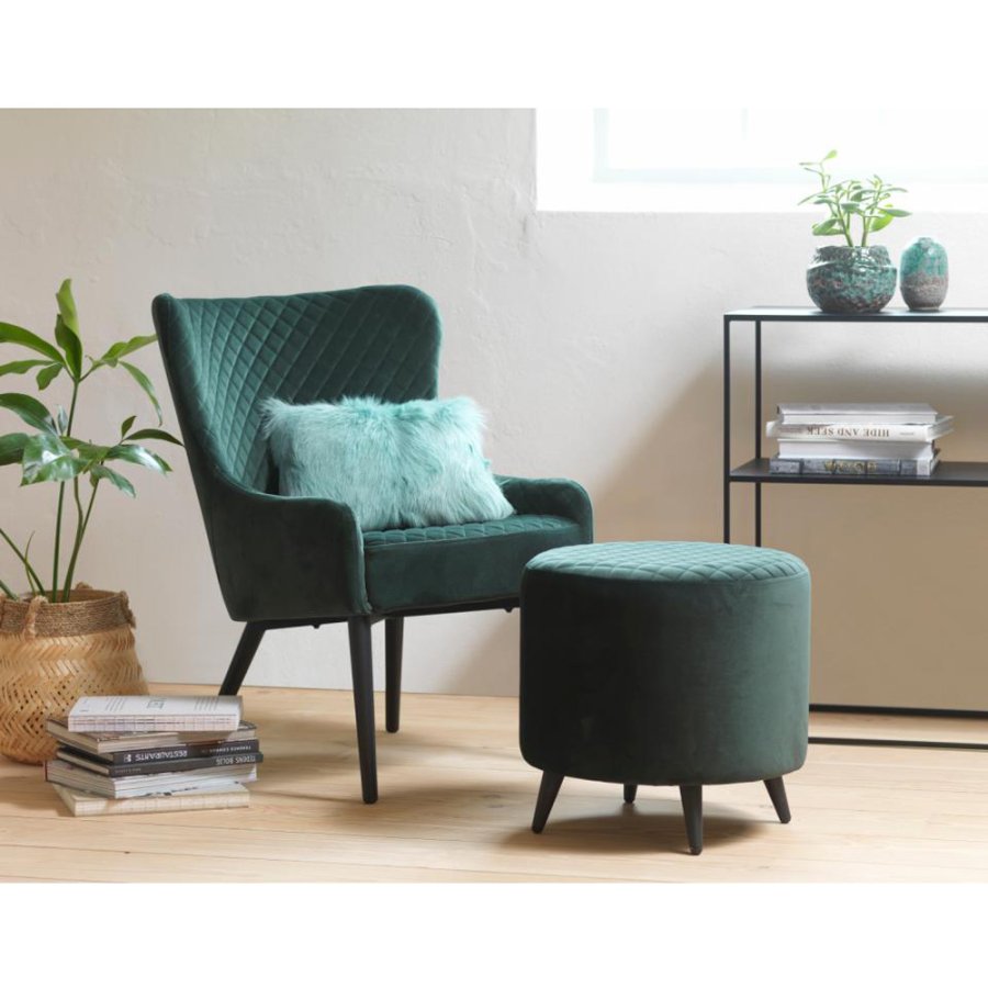 UNIQUE FURNITURE Pebble konsolbord, m. hylde - sort metal (90x35)