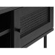 UNIQUE FURNITURE Pensacola TV-bord, m. 2 lger og 1 hylde - sort polyrattan og sort melamin (120x40)
