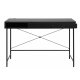 UNIQUE FURNITURE Pensacola skrivebord, m. 1 rum og 1 skuffe - sort melamin og sort metal (120x60)