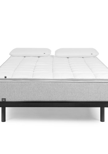 KAVE HOME Under sengebund uden ben - sort stof (til 90x200 cm madras)