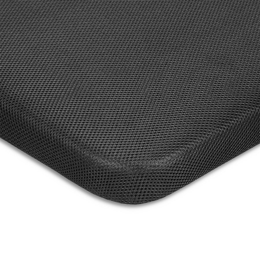 KAVE HOME Under sengebund uden ben - sort stof (til 160x200 cm madras)