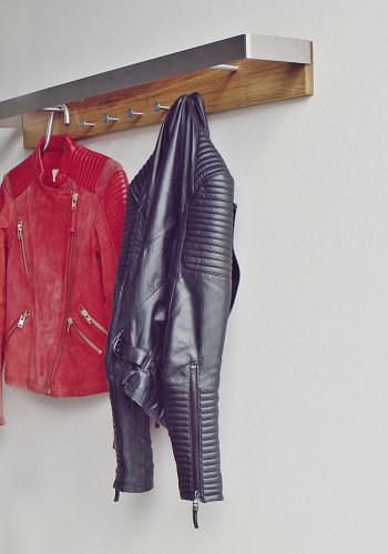 SPINDER DESIGN rektangulr Noa knagerkke, m. 5 knager og 2 bjlestnger - stl