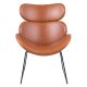 ACT NORDIC Cazar lnestol - cognac/sort kunstlder/metal 