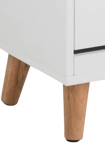 ACT NORDIC Mitra skoskab - hvid tr, m. 3 lger