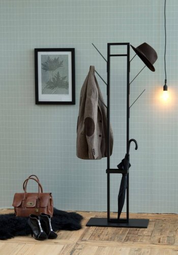 ACT NORDIC Vinson stumtjener - sort metal, inkl. paraplyholder