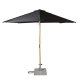 VENTURE DESIGN Naxos parasol 3m - sort polyester og natur tr 