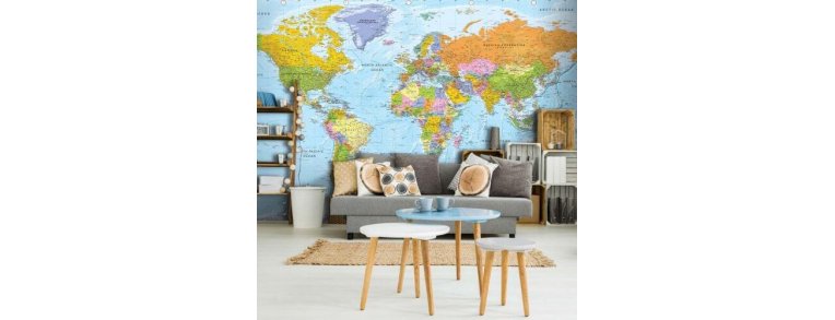 Fototapet - Verdenskort