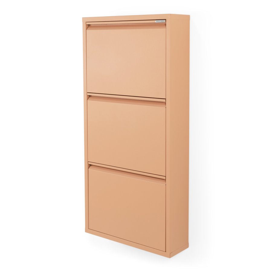 SPINDER DESIGN BILLY 3 skoskab, m. 3 lger - clay terra stl