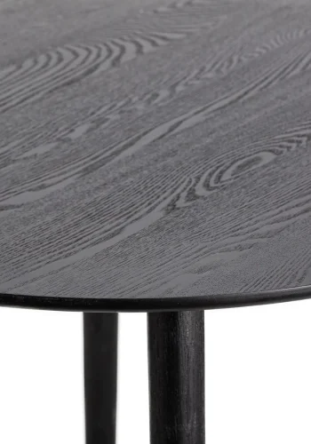 NORDLYS Tradition spisebord, rund - sort fyrretr (90)