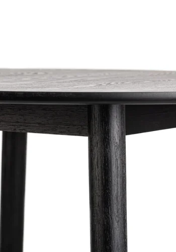 NORDLYS Tradition spisebord, rund - sort fyrretr (90)