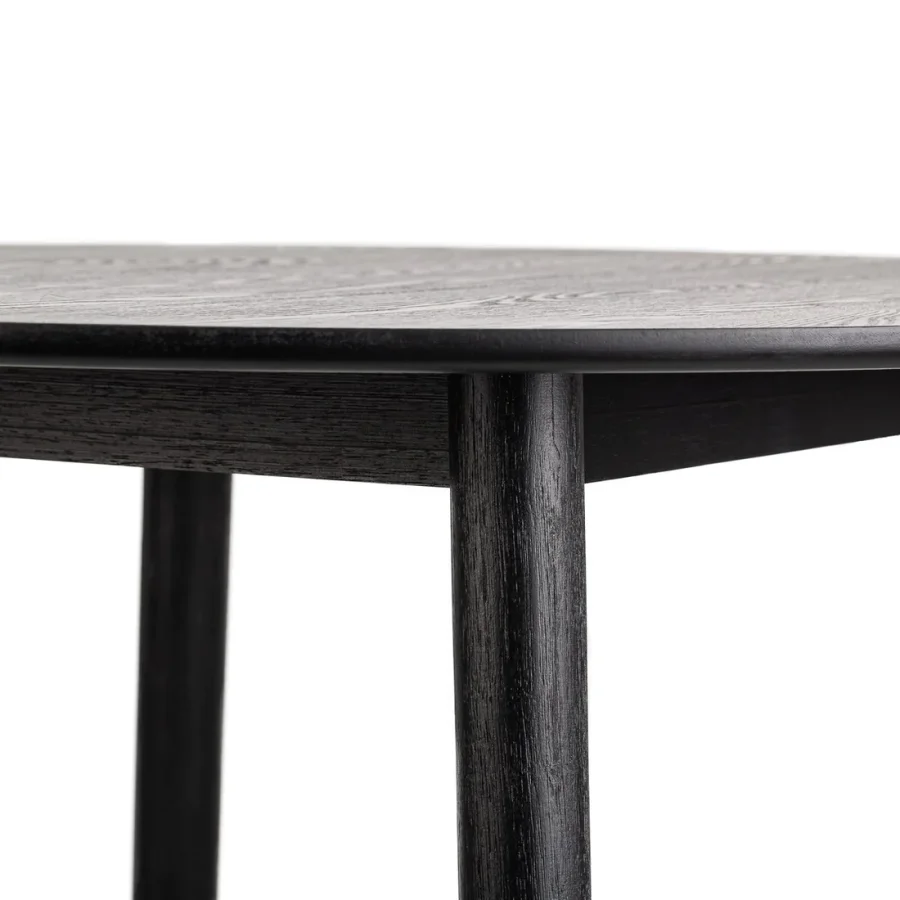 NORDLYS Tradition spisebord, rund - sort fyrretr (90)