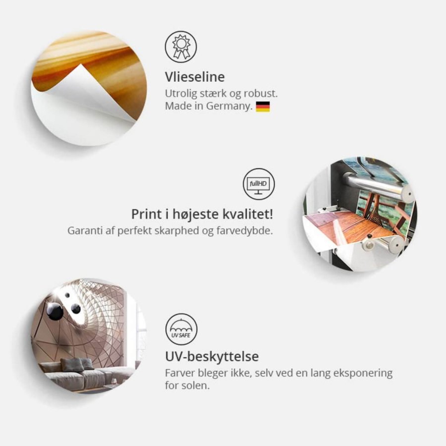 ARTGEIST Salty Caramel fototapet - creme/brun print (1000x50)