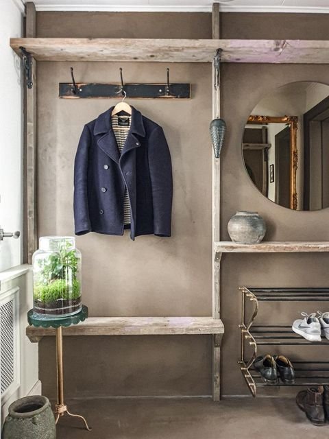 KARE DESIGN Walk Big skohylde - messing og sort metal, m. 3 hylder