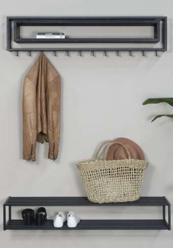 SPINDER DESIGN 120 School Black Edition knagerkke, m. 1 rum - sort stl