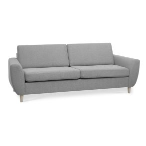 Wendy 2,5 pers. sofa - gr polyester stof og natur tr