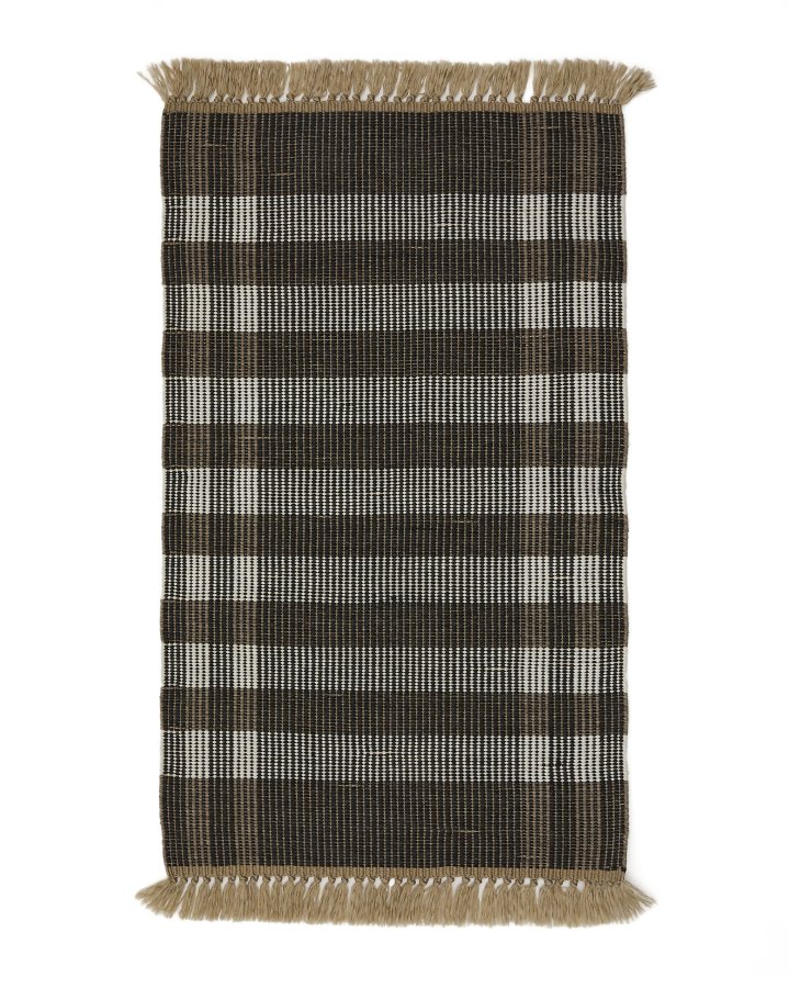  KAVE HOME Tppe Barani i syntetiske fibre brun og sort 60 x 90 cm