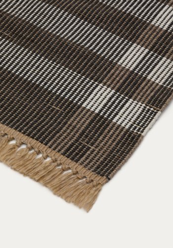  KAVE HOME Tppe Barani i syntetiske fibre brun og sort 60 x 90 cm