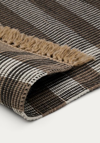  KAVE HOME Tppe Barani i syntetiske fibre brun og sort 60 x 90 cm