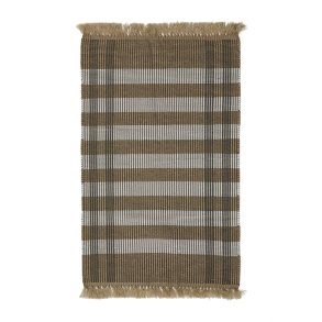  KAVE HOME Tppe Barani i syntetiske fibre brun og beige 60 x 90 cm