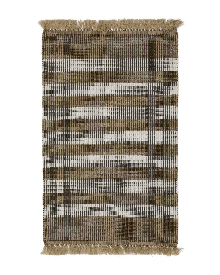  KAVE HOME Tppe Barani i syntetiske fibre brun og beige 60 x 90 cm