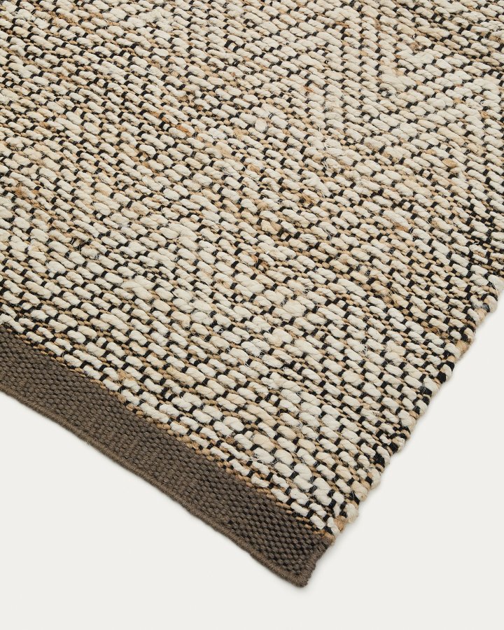 KAVE HOME Arpe beige jute jacquard tppe 70 x 140cm