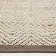 KAVE HOME Arpe beige jute jacquard tppe 70 x 140cm