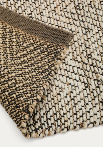 KAVE HOME Arpe beige jute jacquard tppe 70 x 140cm