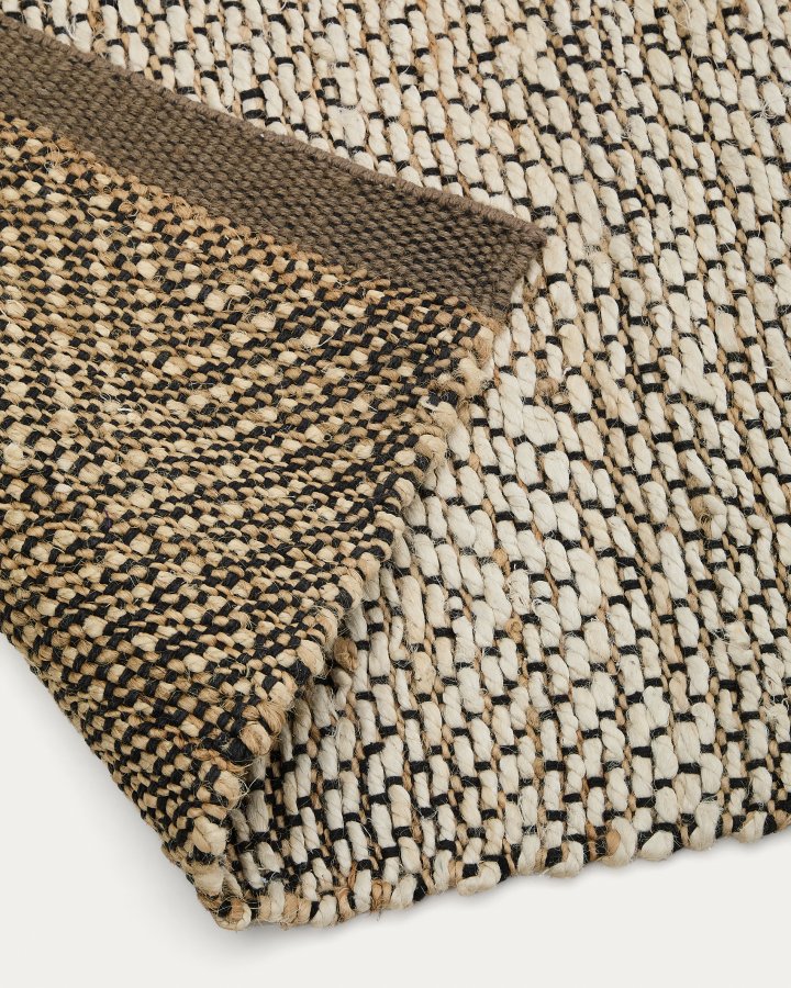 KAVE HOME Arpe beige jute jacquard tppe 70 x 140cm