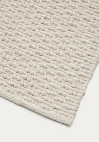KAVE HOME Mascarell hvidt tppe af bomuld og polyester 160 x 230 cm