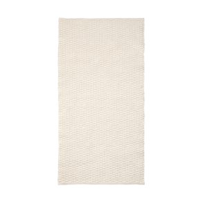KAVE HOME Mascarell hvidt tppe af bomuld og polyester 70 x 140 cm
