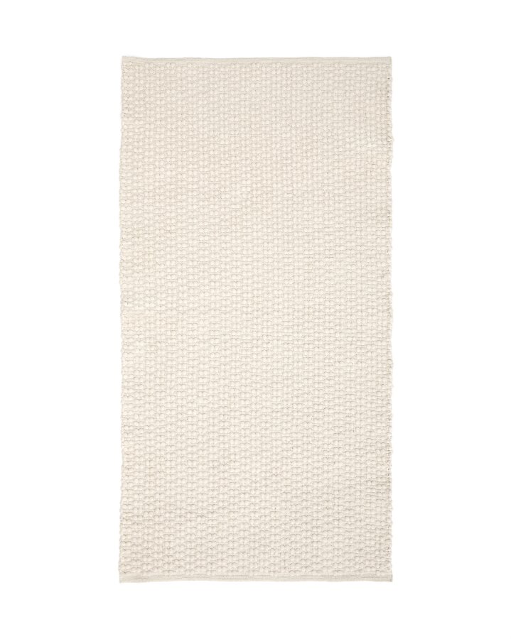 KAVE HOME Mascarell hvidt tppe af bomuld og polyester 70 x 140 cm