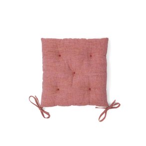 KAVE HOME Aren stolehynde, kvadratisk - pink stof (45x45)
