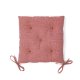 KAVE HOME Aren stolehynde, kvadratisk - pink stof (45x45)