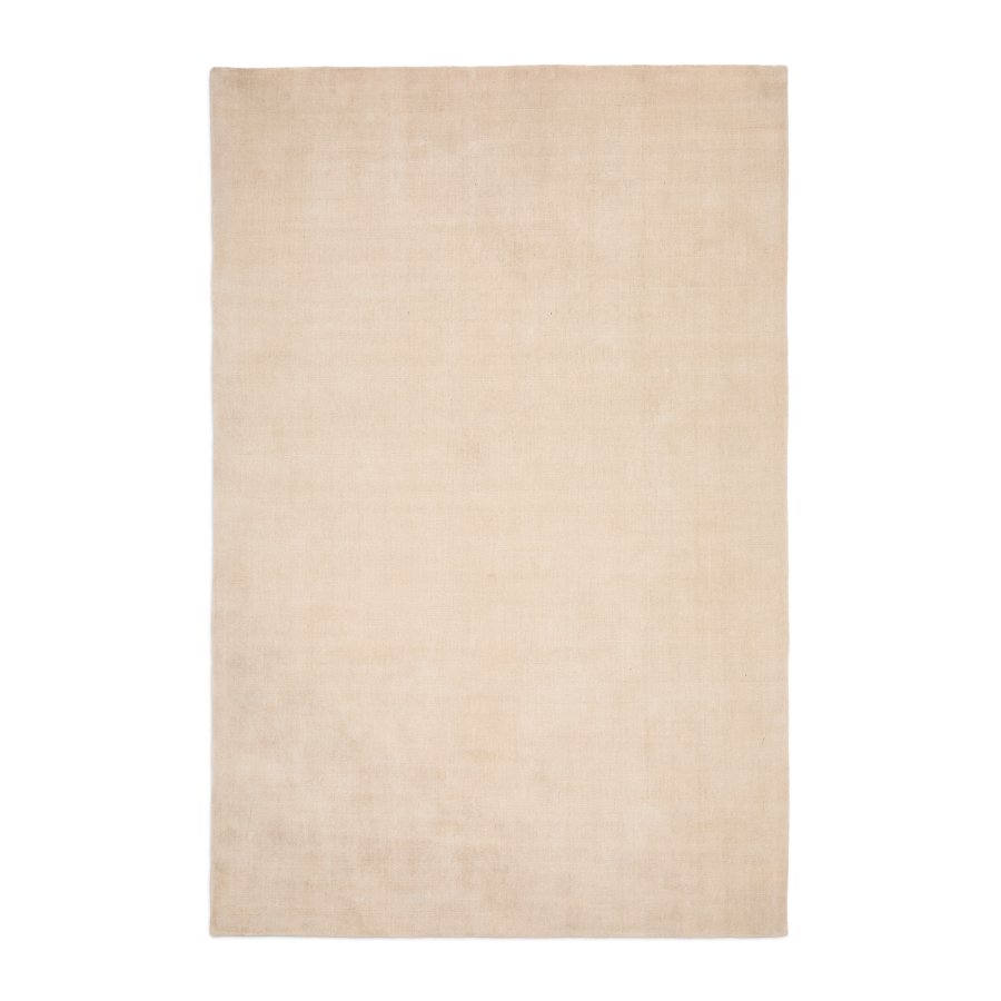 KAVE HOME Empuries tppe i hvid polyester, 200 x 300 cm