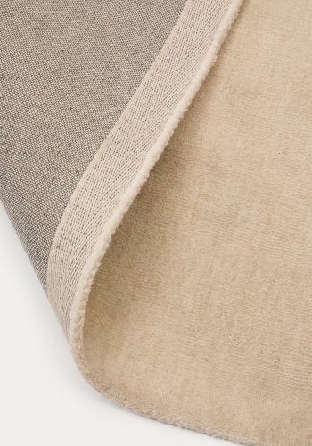 KAVE HOME Empuries tppe i hvid polyester, 200 x 300 cm